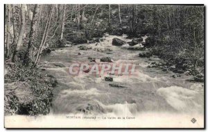 Old Postcard Mortain The valley of cance