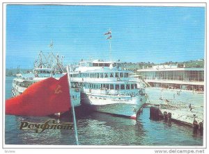 Ships, The River Port, Ulianovsk, Moscow, Russia, 1985