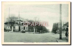 Old Postcard Villeneuve le Roi Place de la Republique