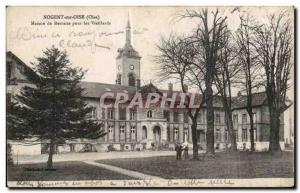 Old Postcard Noget Sur Oise (Oise) Retirement Home For Old Men