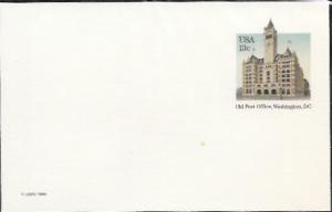 US Postcard mint - Old Post Office, Washington, D.C.  Issued in 1983.