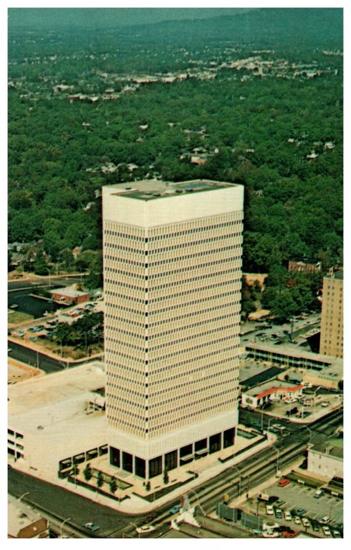 Vintage Postcard Daniel Building Greenville SC 25-Story Landmark 1966