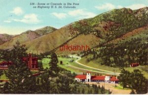 SCENE AT CASCADE IN UTE PASS ON Highway U.S. 24, COLORADO 1946