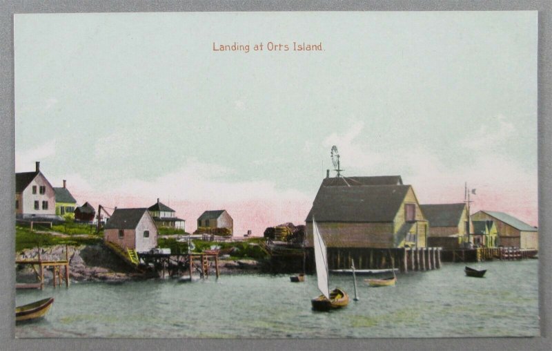 Landing At Orr's Island ME Postcard (#7135)