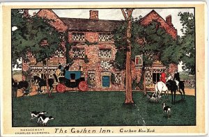 Postcard HOTEL SCENE Goshen New York NY AI3619