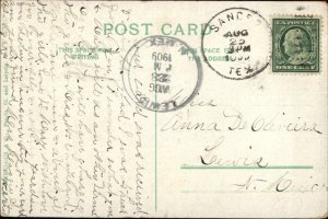 Memphis TN North Main St. Trolley c1910 Postcard