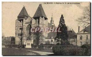 Le Mans Old Postcard the & # 39eglise of ND Couture