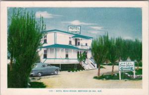 Hotel Beau-Séjour Berthier En Bas Quebec QC Que. Cabins Vintage Postcard E18