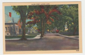 P2290 vintage postcard water street marion mass street view