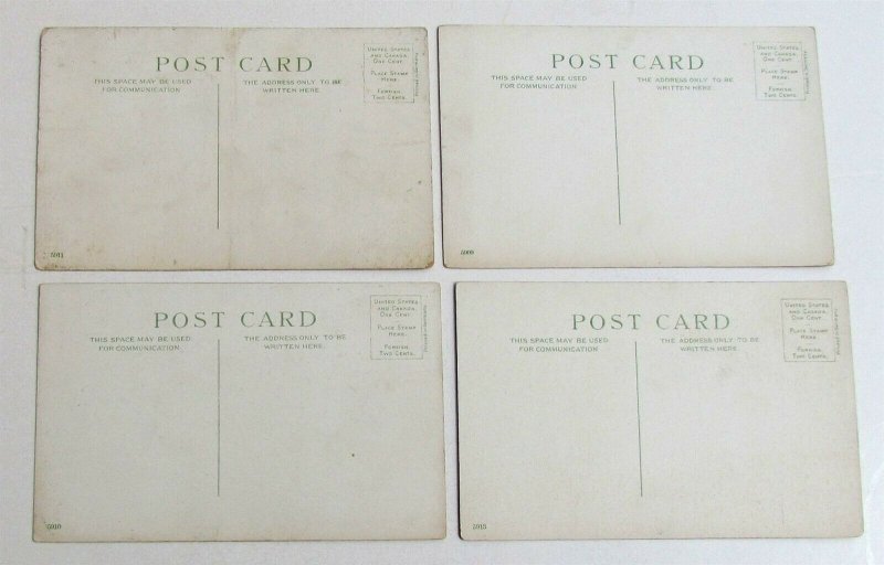 LOT OF 4 ANTIQUE RISQUE 2 GIRLS POSTCARDS LESBIAN INTEREST