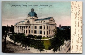 Montgomery County Court House   Morristown  Pennsylvania   Postcard