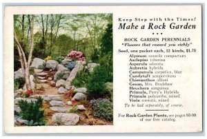 c1910 Rock Garden Advertising Perry Seed Company Boston Massachusetts Postcard