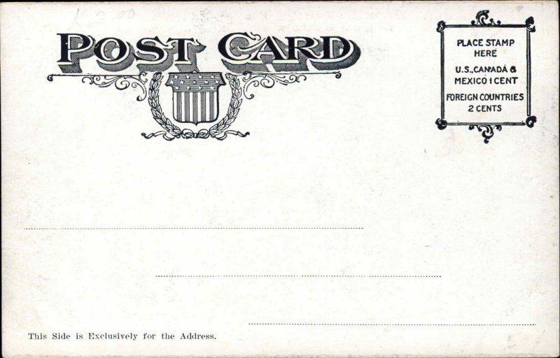 Abe Abraham Lincoln - Douglas Campaign at Residence c1905 Postcard
