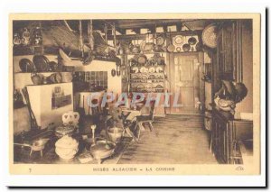 Old Postcard Alsatian Museum Kitchen