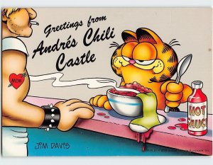 B-215150 Greetings from Andres Chili Castle Garfield by Jim Davis