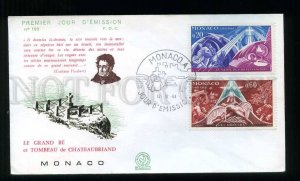 273625 MONACO 1968 year Chateaubriand tomb FDC