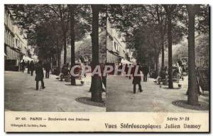 Paris Old Postcard Boulevard Italians