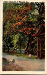 Brandywine Walk, Wilmington Delaware Vintage Postcard I01