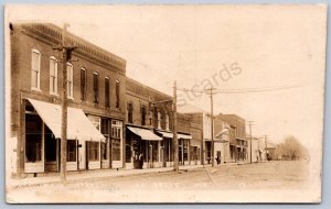 K45/ La Belle Missouri RPPC Postcard c1910 Main Street Stores 480