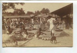 438856 Central Africa market bazaar sellers Vintage postcard