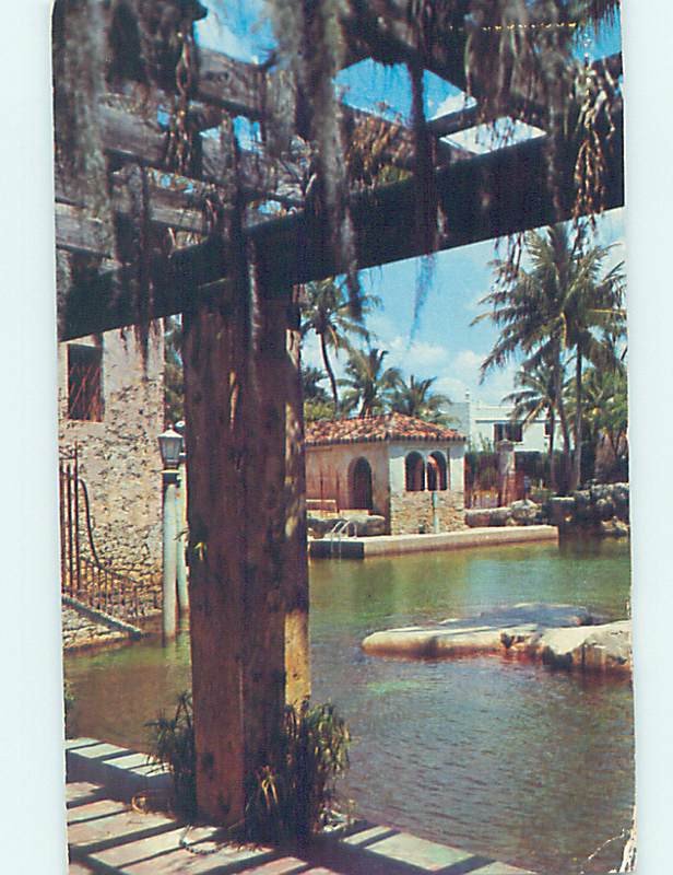 1950's WATERFRONT BUILDINGS Postmarked Miami Florida FL AD5524