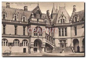 Old Postcard Chateau de Pierrefonds the Honor Court