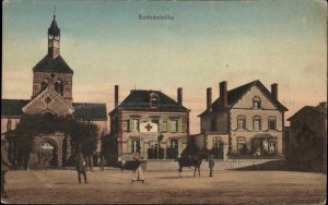 Marne France Betheniville Red Cross c1910 Vintage Postcard