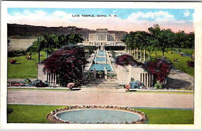 Postcard CHURCH SCENE Oahu Hawaii HI AO9915