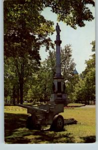 Postcard..War Memorial..Cannon..Lawrence,Massachusetts