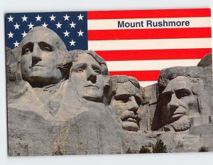 Postcard Mount Rushmore, Black Hills, South Dakota