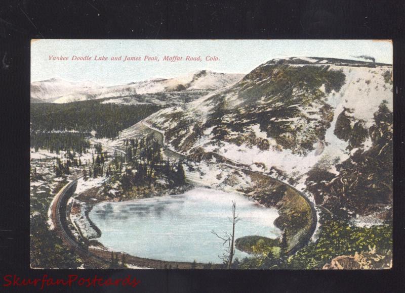 MOFFAT ROAD COLORADO YANKEE DOODLE LAKE RAILROAD JAMES PEAK VINTAGE POSTCARD