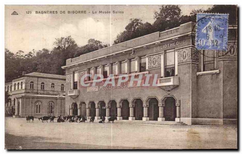 Old Postcard Bagneres De Bigorre Salies Museum