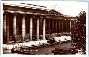 c1920s London, England RPPC British Museum Ford Model A Ionic Columns Photo A164