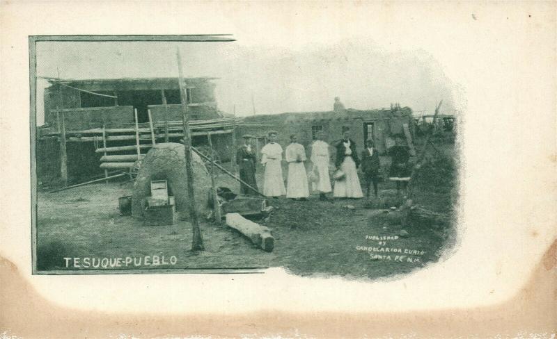 TESUQUE PUEBLO UNDIVIDED ANTIQUE POSTCARD