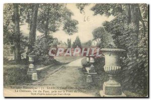 Old Postcard History Savigny Savigny sur Orge S and O Chateau seen from the p...