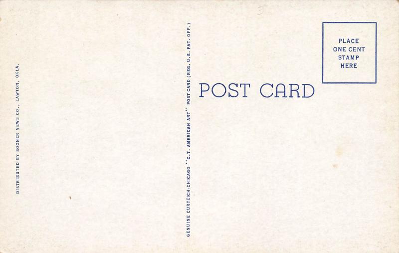 Station Hospital, Fort Sill, Oklahoma, Early Postcard, Unused