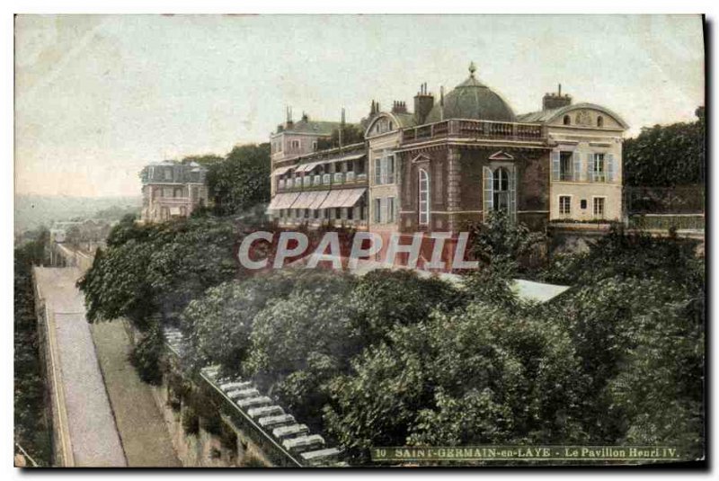 Postcard Old St Germain en Laye Henri IV pavilion