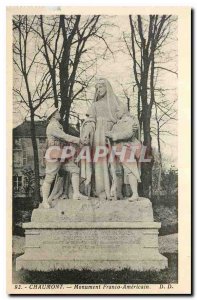 Old Postcard Chaumont Franco-American Monument