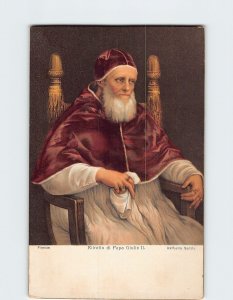 Postcard Ritratto di Papa Giulio II By Raffaello Sanzio, Florence, Italy