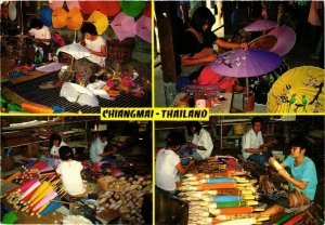 CPM AK THAILAND The process of making umbrella, Chiengmai. Thailand (344244)