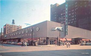 1962 Greyhound Bus Terminal Chicago Illinois autos Cameo postcard 14