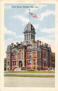 Court House Webster City Iowa 1920c postcard
