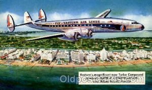 Miami Beach, FL USAAirline, Airplane Postcard