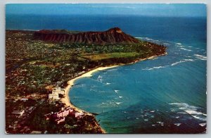 Hawaii  Waikiki  Diamond Head    Postcard