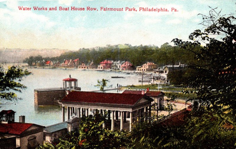 Pennsylvania Philadelphia Fairmount Park Water Works and Boat House Row