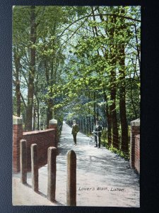 Bedfordshire LUTON Lover's Walk c1906 Postcard by Hartmann