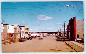 ATIKOKAN, Ontario Canada ~ MAIN STREET looking East 1961  Postcard