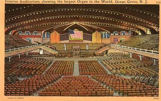 NJ - Ocean Grove, Auditorium, Interior