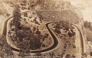 Rowena Loops real photo - Columbia River Highway, Oregon OR  