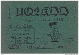 AMATEUR RADIO;  UQ2GDD  Riga Lativa USSR, 2003